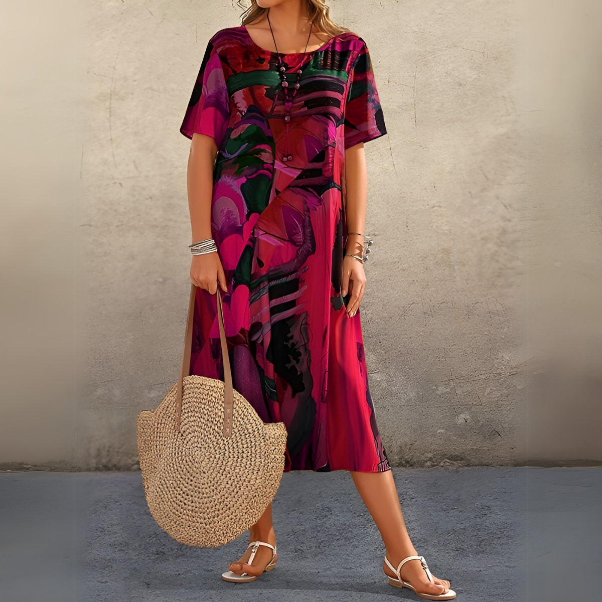 Joelle | Floral Dress In A Light And Elegant Style